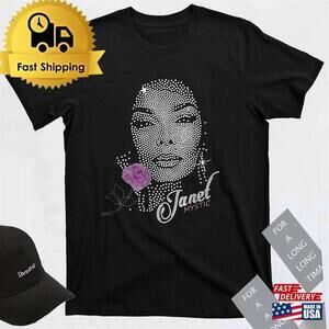 Retro Janet Jackson Cassette Tape Shirt Inspired Tour Bling Unisex